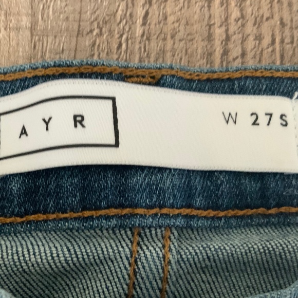 AYR The Pop Jeans Laid Back NWOT Slight Crop Denim 27 Short - Picture 10 of 15